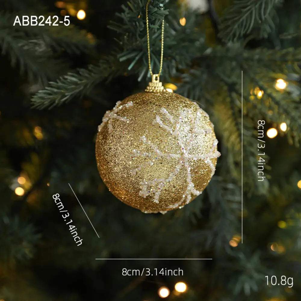 Christmas Tree Ornaments Pink Foam Ball Bow Tree Top Star Xmas Tree