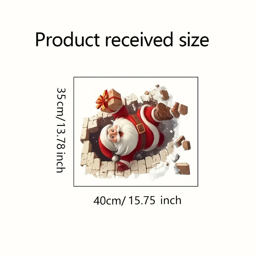 M D 1pc Santa Claus Wall Decal