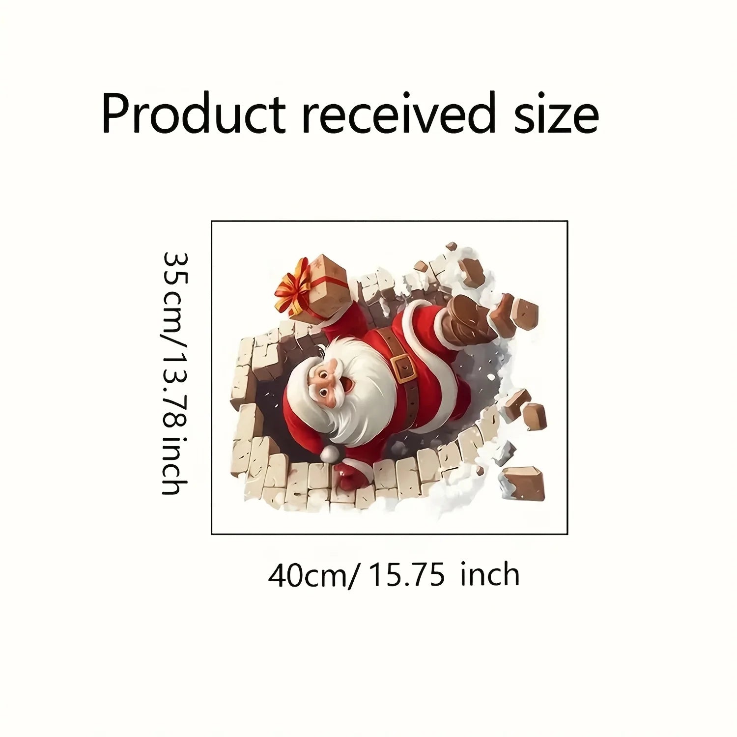 M D 1pc Santa Claus Wall Decal
