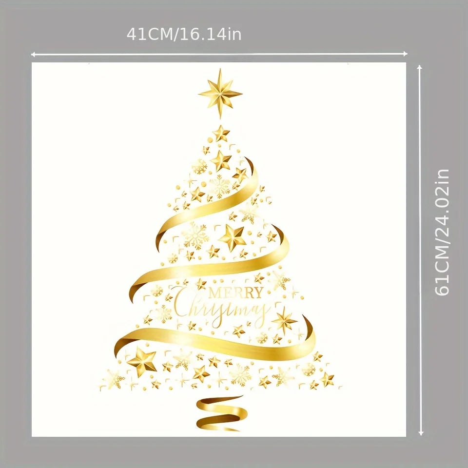 M D 1pc Christmas Tree Sticker