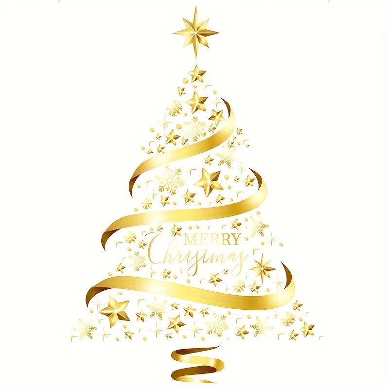 M D 1pc Christmas Tree Sticker