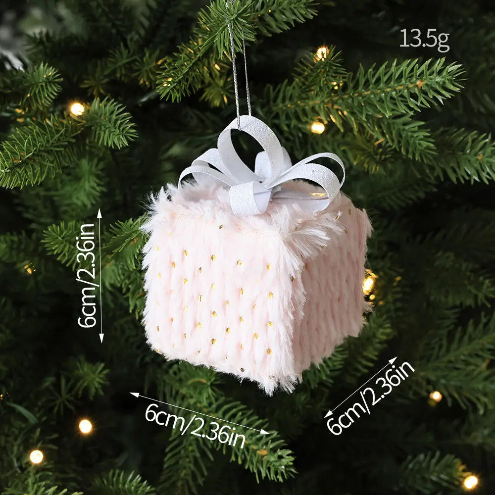Christmas Tree Ornaments Pink Foam Ball Bow Tree Top Star Xmas Tree