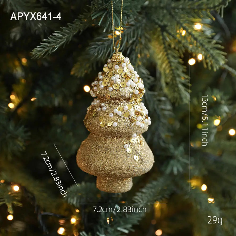 Christmas Tree Ornaments Pink Foam Ball Bow Tree Top Star Xmas Tree