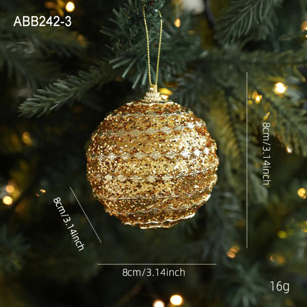 Christmas Tree Ornaments Pink Foam Ball Bow Tree Top Star Xmas Tree