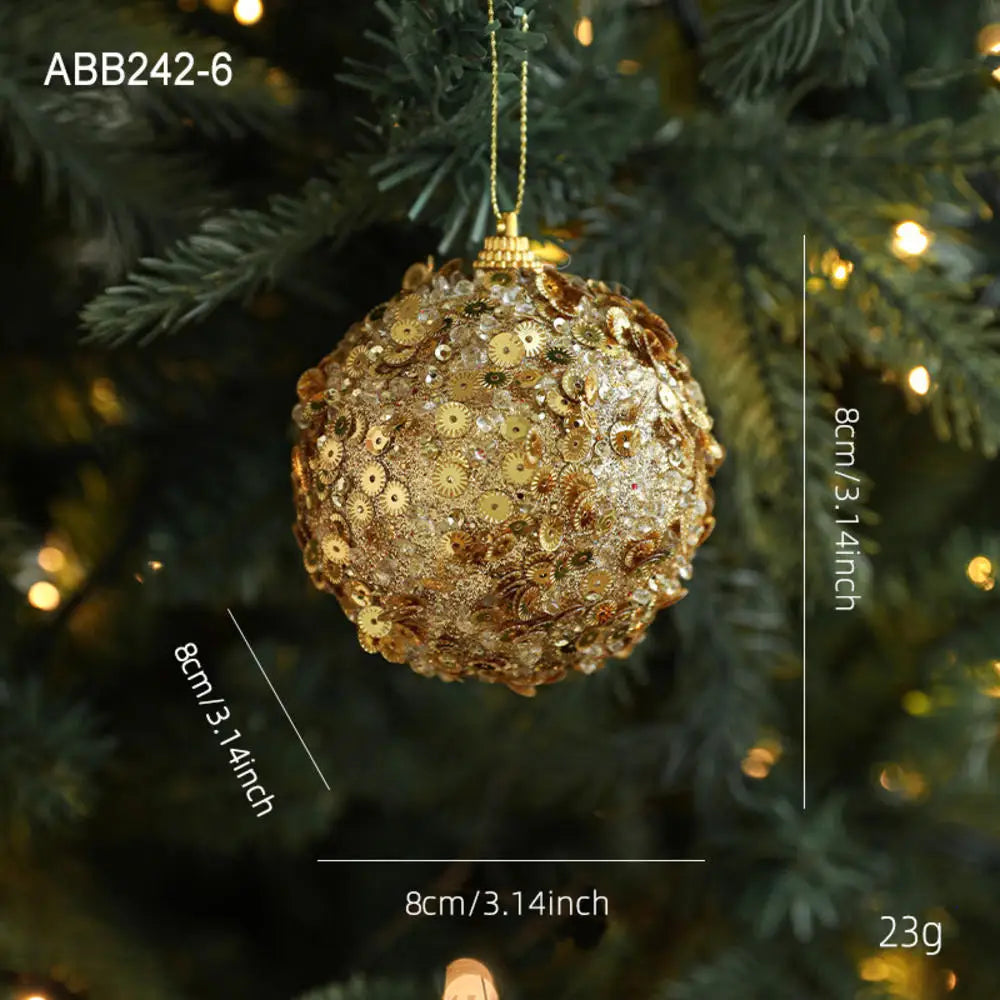 Christmas Tree Ornaments Pink Foam Ball Bow Tree Top Star Xmas Tree