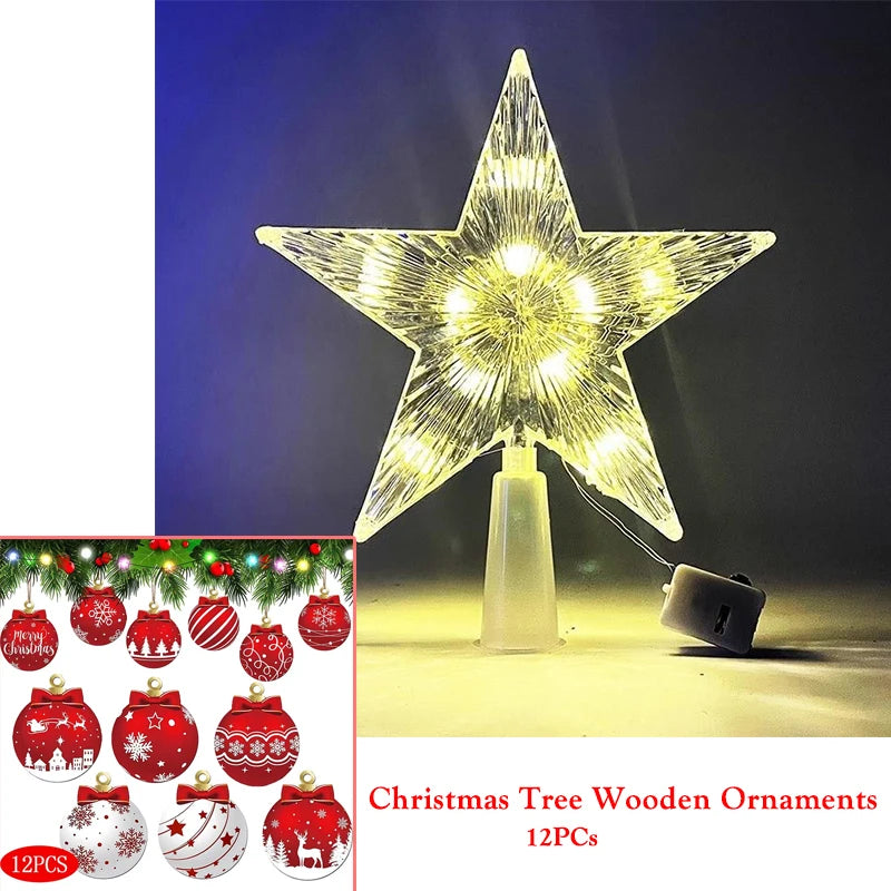 M D 15 cm Christmas Tree Decoration Stars
