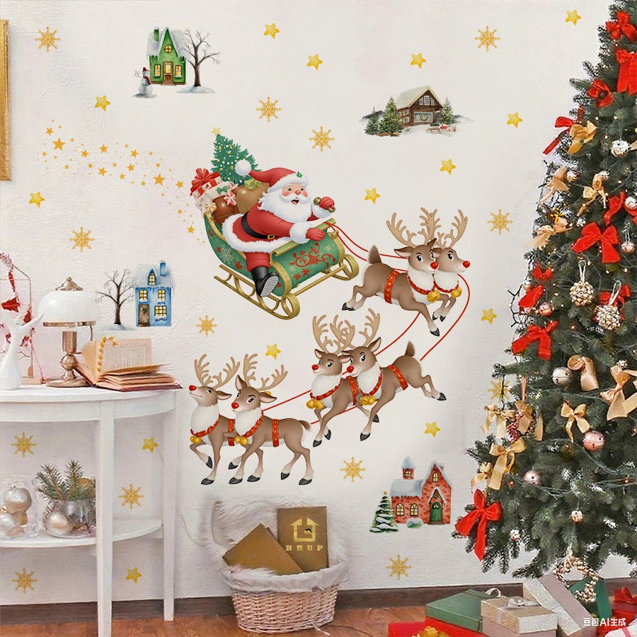 Wall Stickers Christmas Santa