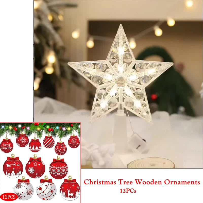M D 15 cm Christmas Tree Decoration Stars