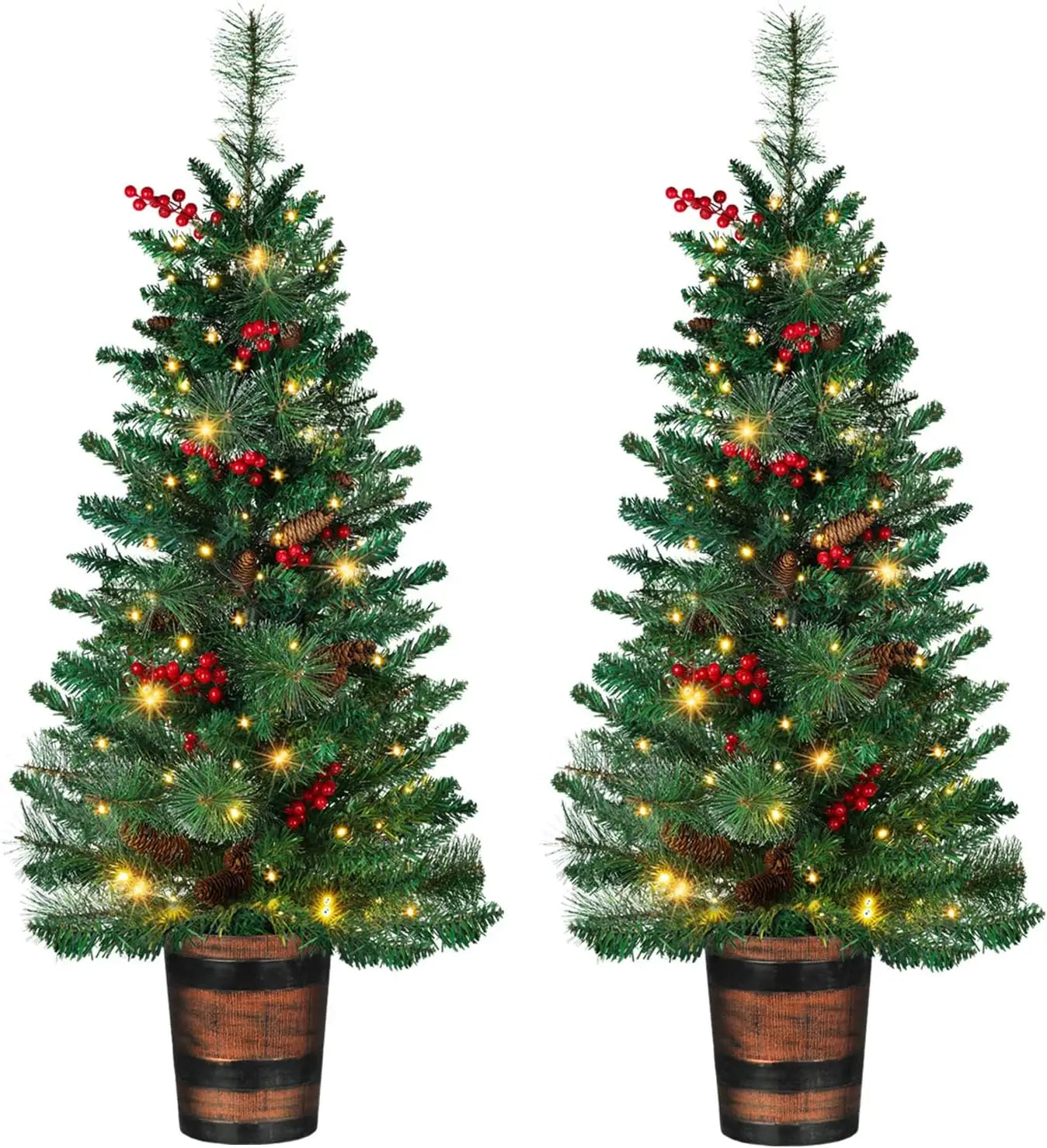 4FT Prelit Christmas Tree 2-Pack M D