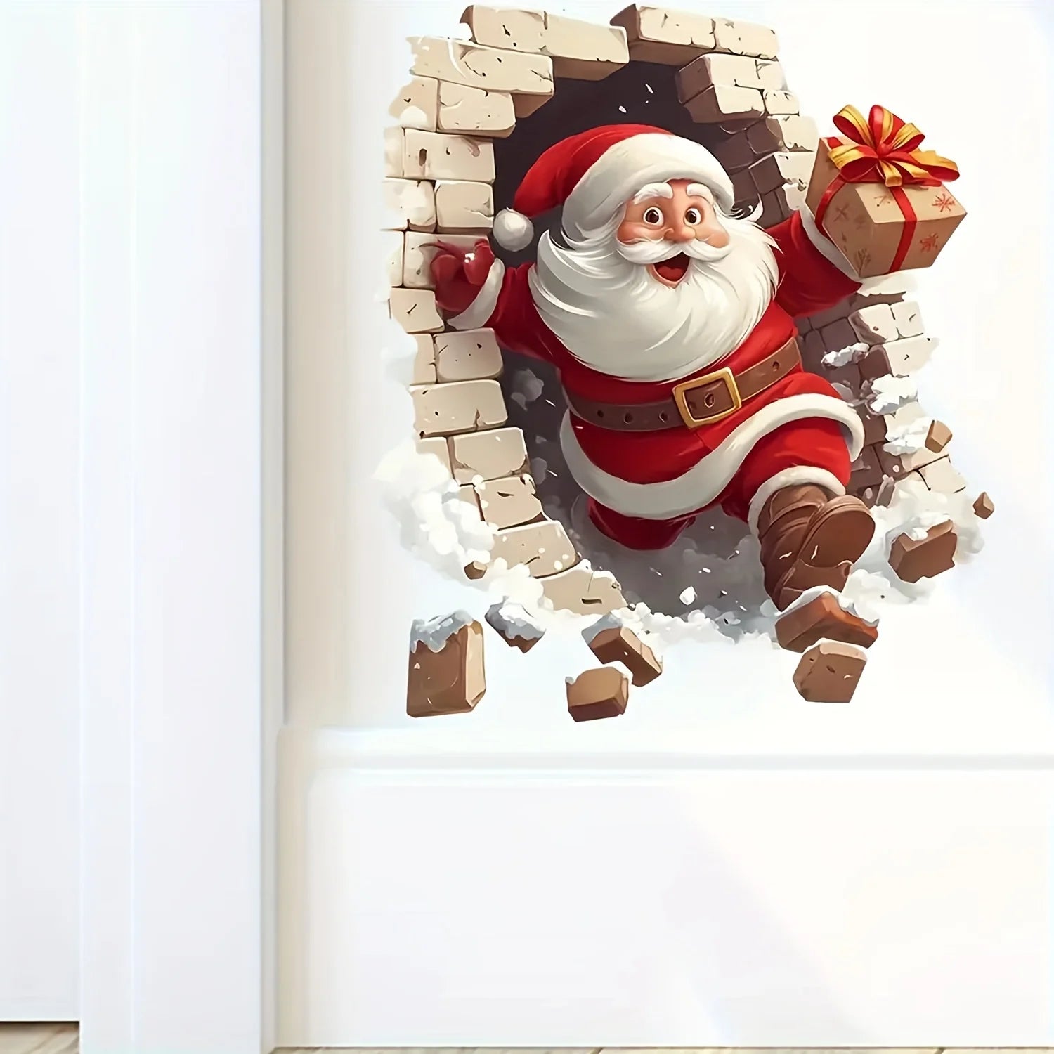 M D 1pc Santa Claus Wall Decal